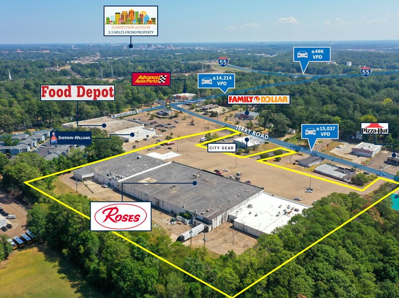 2885-2899 Terry Rd, Jackson, MS for sale - Building Photo - Image 1 of 1