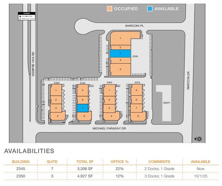 2375 Michael Faraday Dr, San Diego, CA for lease Site Plan- Image 1 of 2