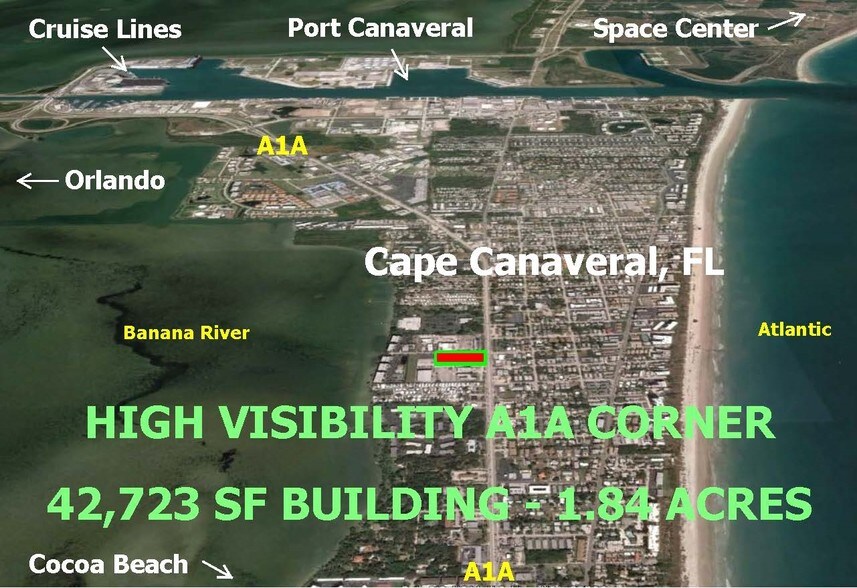 7077 N Atlantic Ave, Cape Canaveral, FL for sale - Building Photo - Image 1 of 1