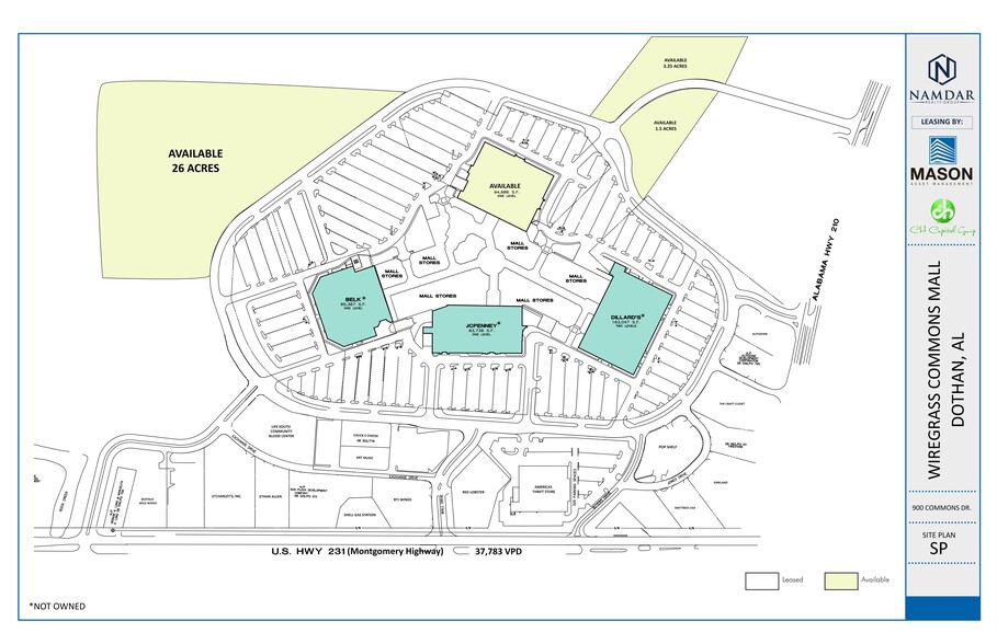 900 Commons Dr, Dothan, AL for lease - Site Plan - Image 2 of 2