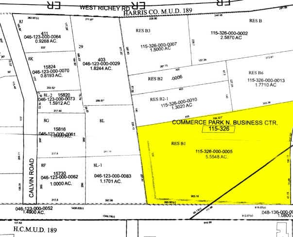 15631 Blue Ash Dr, Houston, TX for lease - Plat Map - Image 2 of 6