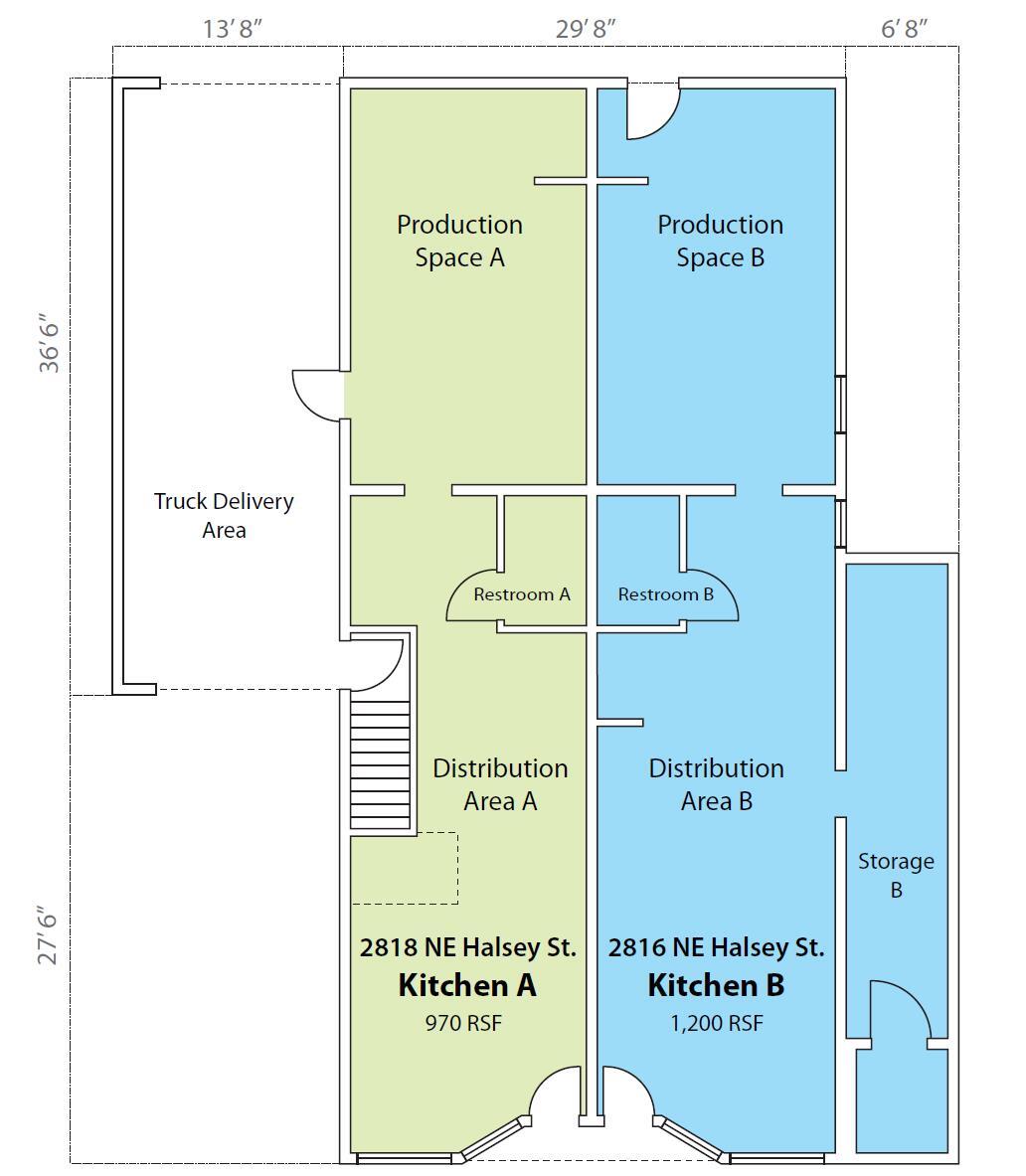 2816 NE Halsey St, Portland, OR for lease Floor Plan- Image 1 of 8