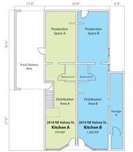 2816 NE Halsey St, Portland, OR for lease Floor Plan- Image 1 of 8