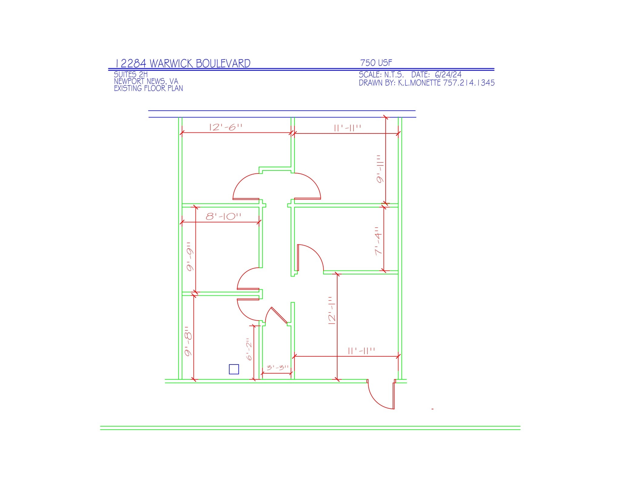 12284 Warwick Blvd, Newport News, VA for lease Site Plan- Image 1 of 6