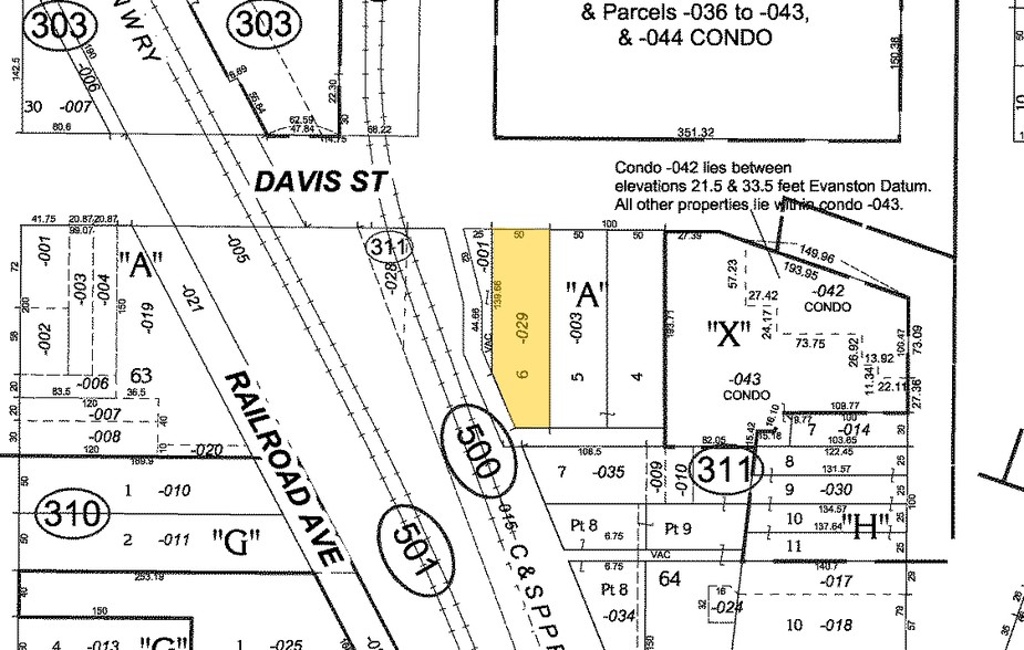 830 Davis St, Evanston, IL for lease - Plat Map - Image 2 of 5