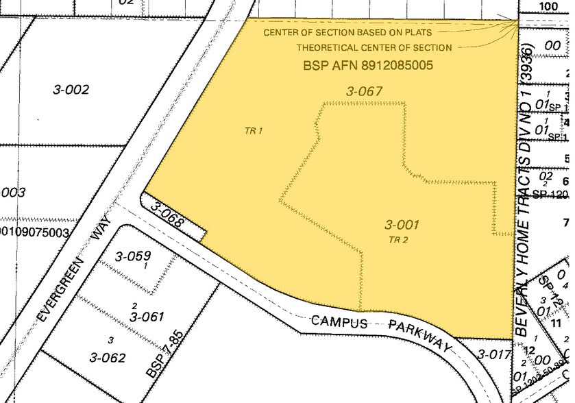 7601-7625 Evergreen Way, Everett, WA for sale - Plat Map - Image 1 of 1