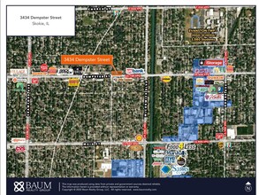 3434 W Dempster St, Skokie, IL for lease Map- Image 2 of 2