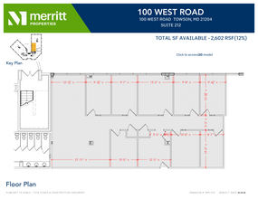 100 West Rd, Towson, MD for lease Floor Plan- Image 1 of 1