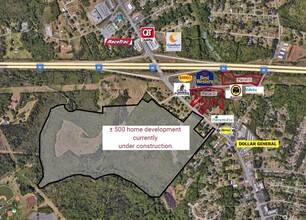 I-85 @ Highway 9, Boiling Springs, SC - aerial  map view