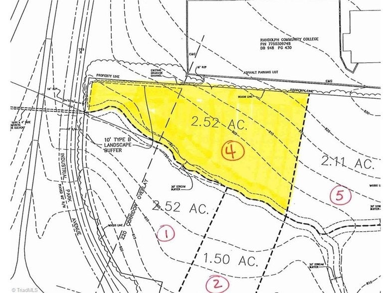 McDowell Rd, Asheboro, NC for sale - Plat Map - Image 1 of 1