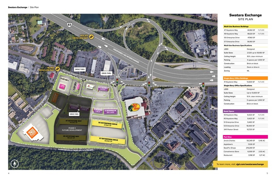 55 Enterprise Dr, Harrisburg, PA for lease - Site Plan - Image 3 of 3