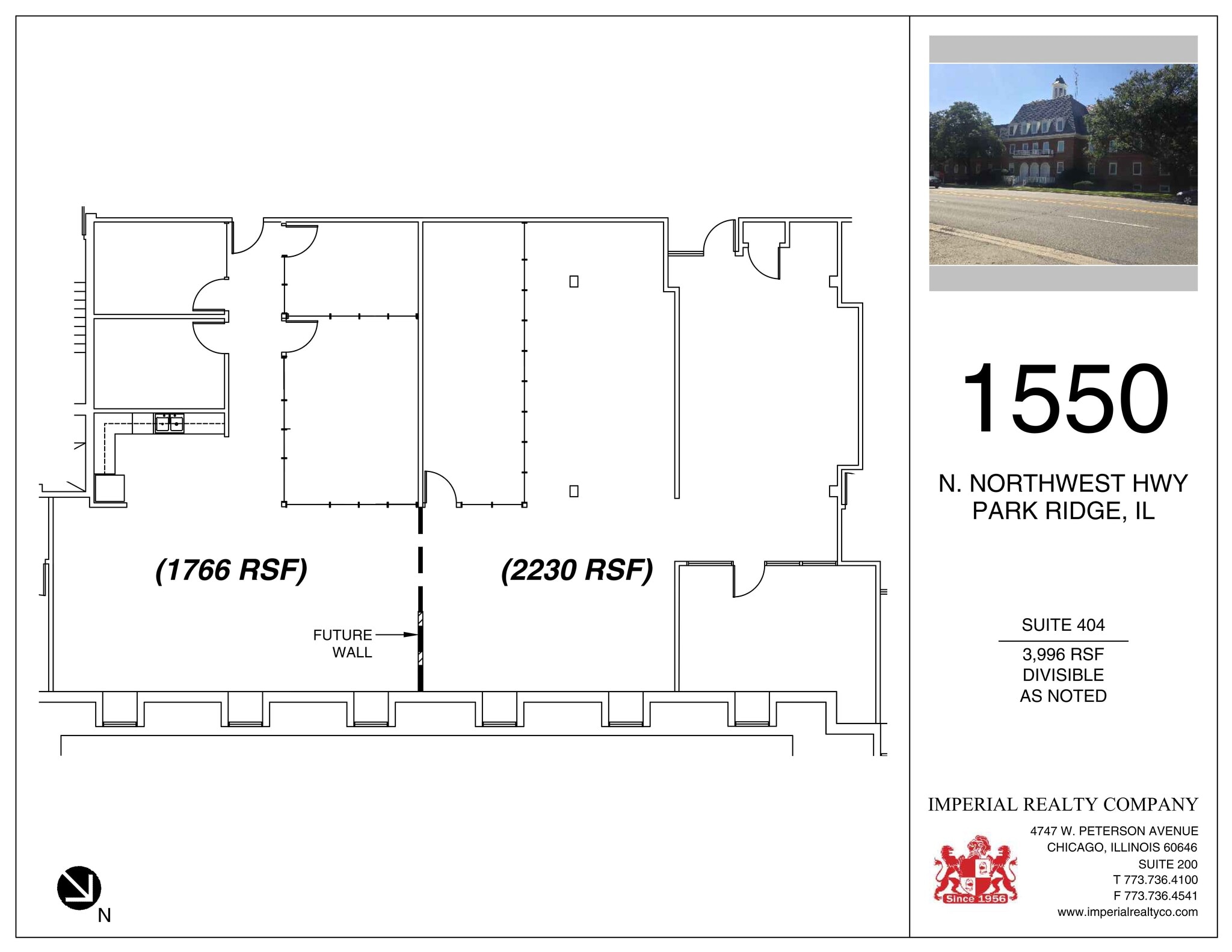 1550 N Northwest Hwy, Park Ridge, IL for lease Site Plan- Image 1 of 1