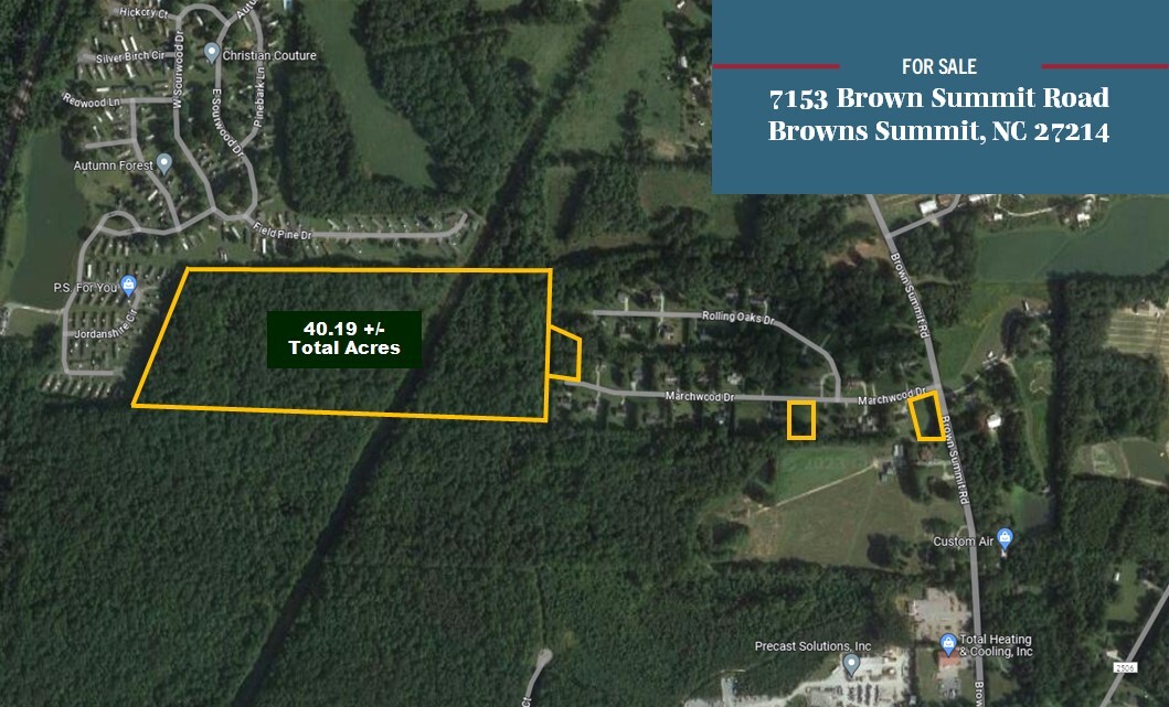 7153 Brown Summit, Browns Summit, NC for sale Aerial- Image 1 of 3