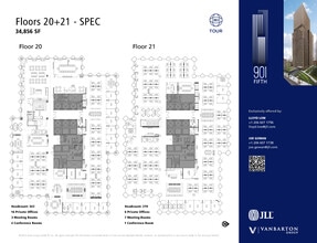 901 5th Ave, Seattle, WA for lease Floor Plan- Image 2 of 6