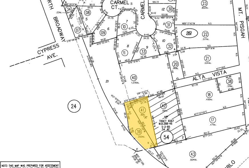 1330 N Broadway, Walnut Creek, CA for lease - Plat Map - Image 2 of 5