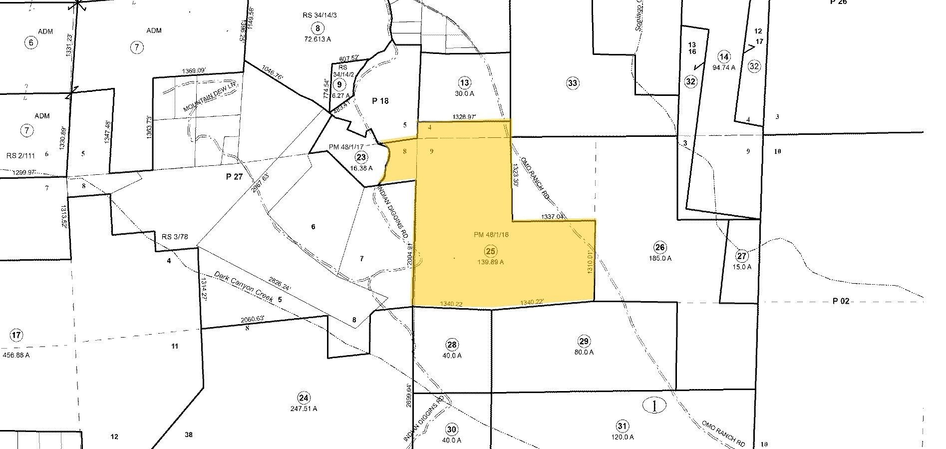 13989 Omo Ranch Rd, Somerset, CA for sale Plat Map- Image 1 of 1