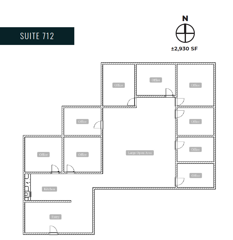 18425 Burbank Blvd, Tarzana, CA for lease Floor Plan- Image 1 of 3