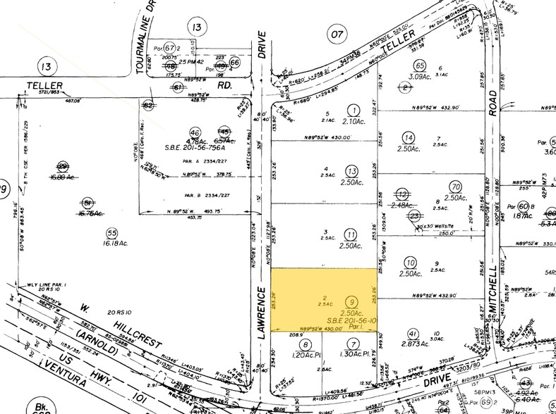 670 Lawrence Dr, Thousand Oaks, CA for lease - Plat Map - Image 3 of 5