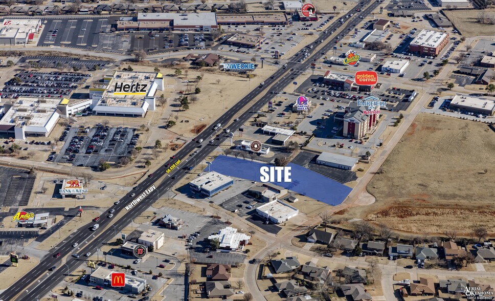 5758 NW Expressway, Oklahoma City, OK for lease - Aerial - Image 1 of 2