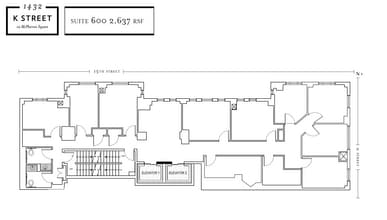 1432 K St NW, Washington, DC for lease Floor Plan- Image 1 of 1