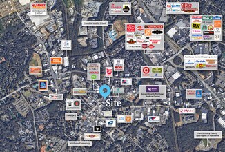 324 N Trade St, Matthews, NC - AERIAL  map view