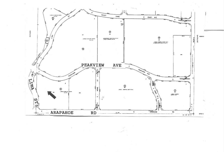 E Arapahoe Rd & S Lima St, Centennial, CO for lease - Plat Map - Image 3 of 8