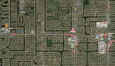 2336 Surfside Blvd, Cape Coral, FL - aerial  map view