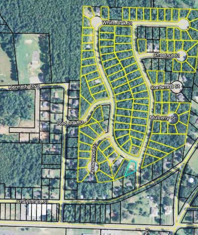 Chestnut Glen Subdivision, Manchester, GA for sale Plat Map- Image 1 of 1