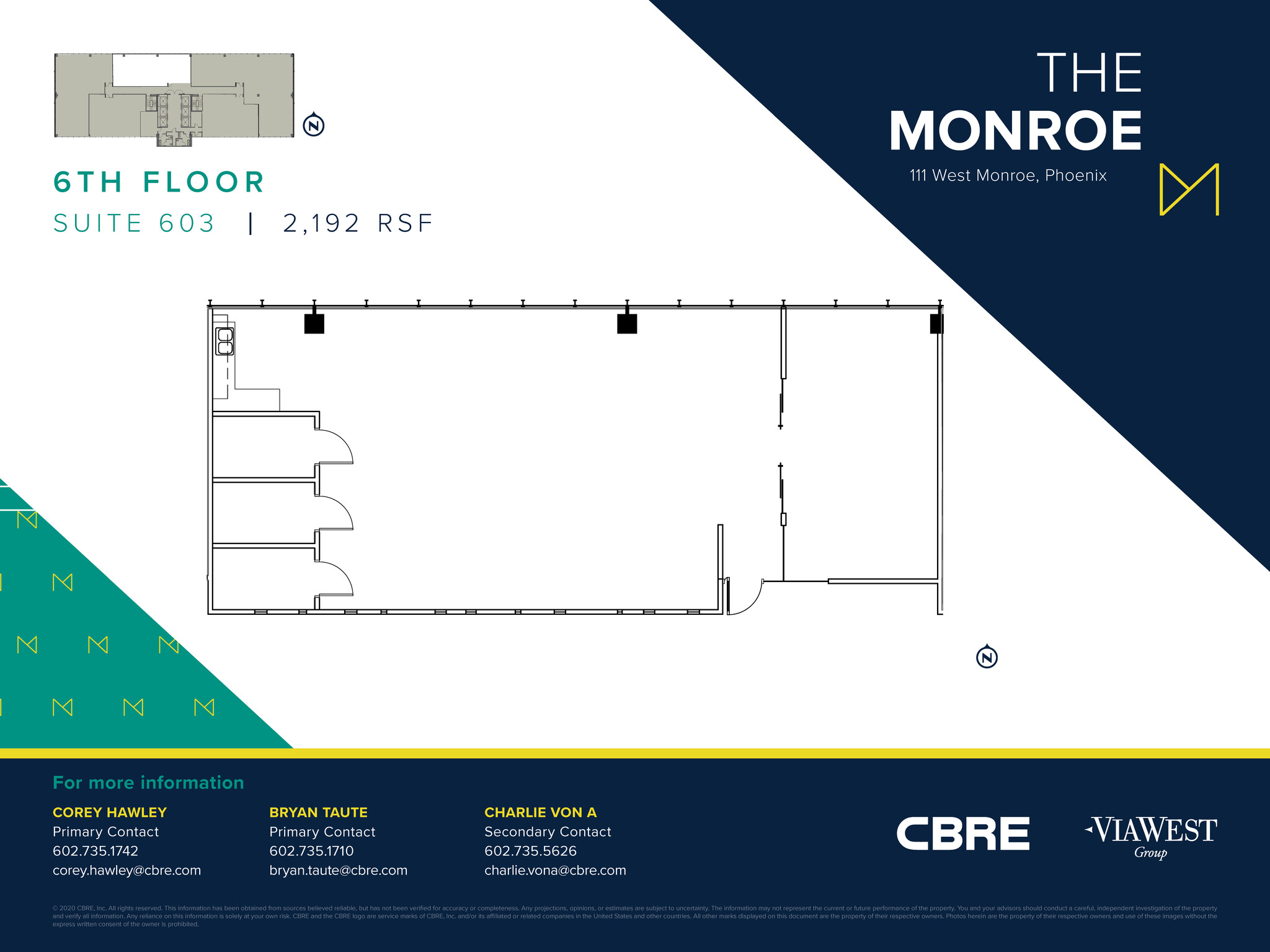 111 W Monroe St, Phoenix, AZ for sale Floor Plan- Image 1 of 1