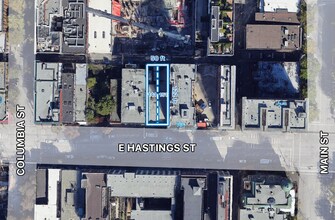 141-151 E Hastings St, Vancouver, BC - AERIAL map view - Image1