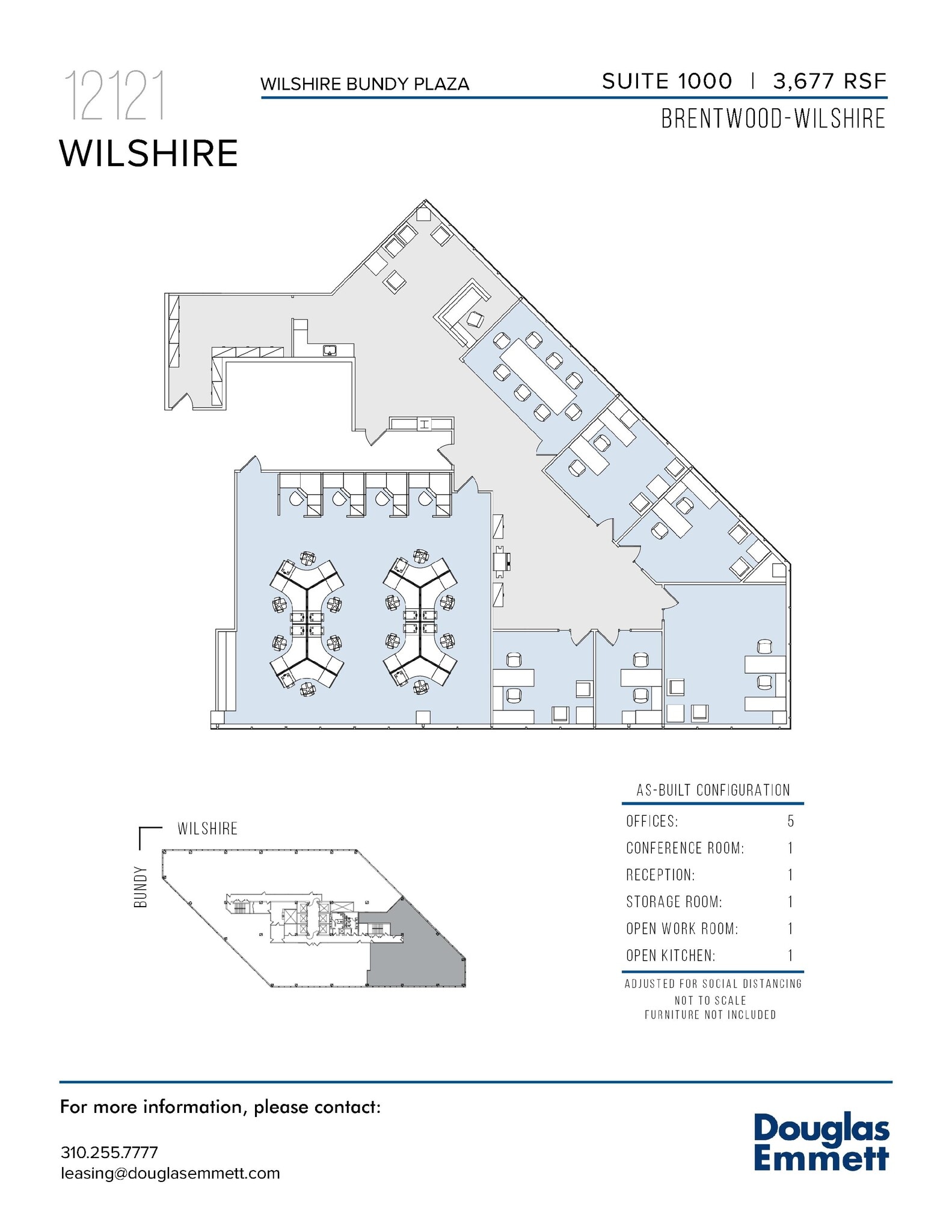 12121 Wilshire Blvd, Los Angeles, CA for lease Floor Plan- Image 1 of 1