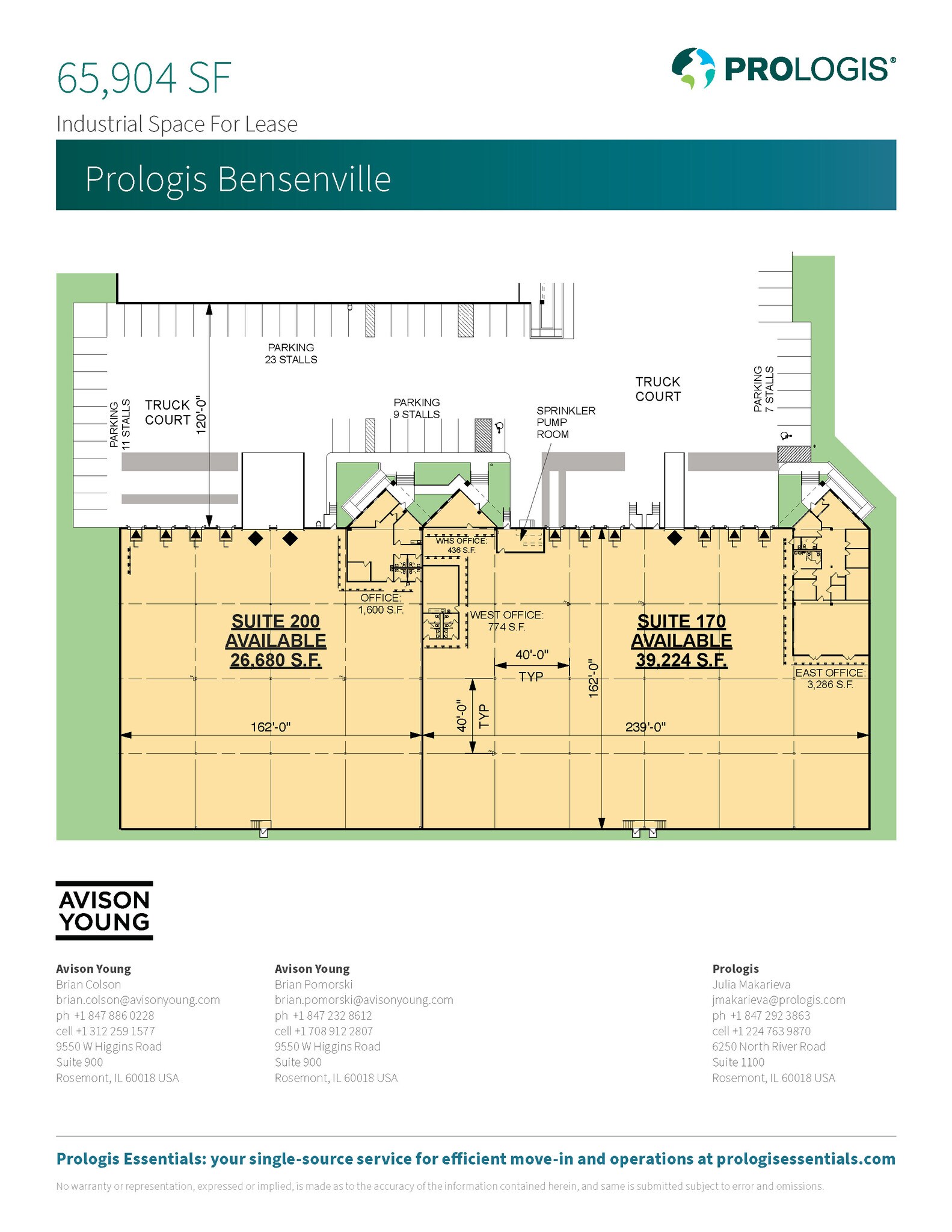 170-200 Thorndale Ave, Bensenville, IL for lease Site Plan- Image 1 of 1