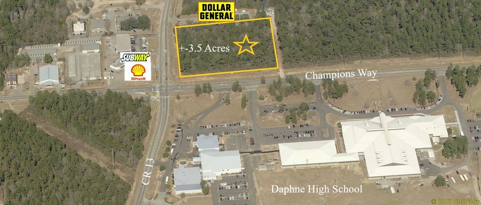 Champions Way Rd, Daphne, AL for sale - Aerial - Image 1 of 3