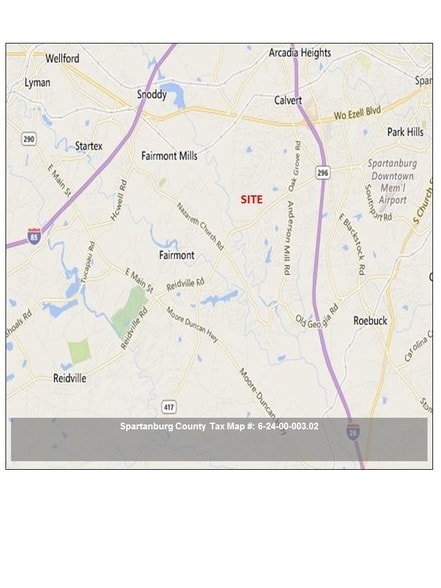 3262 Reidville Rd, Spartanburg, SC for sale - Plat Map - Image 2 of 2