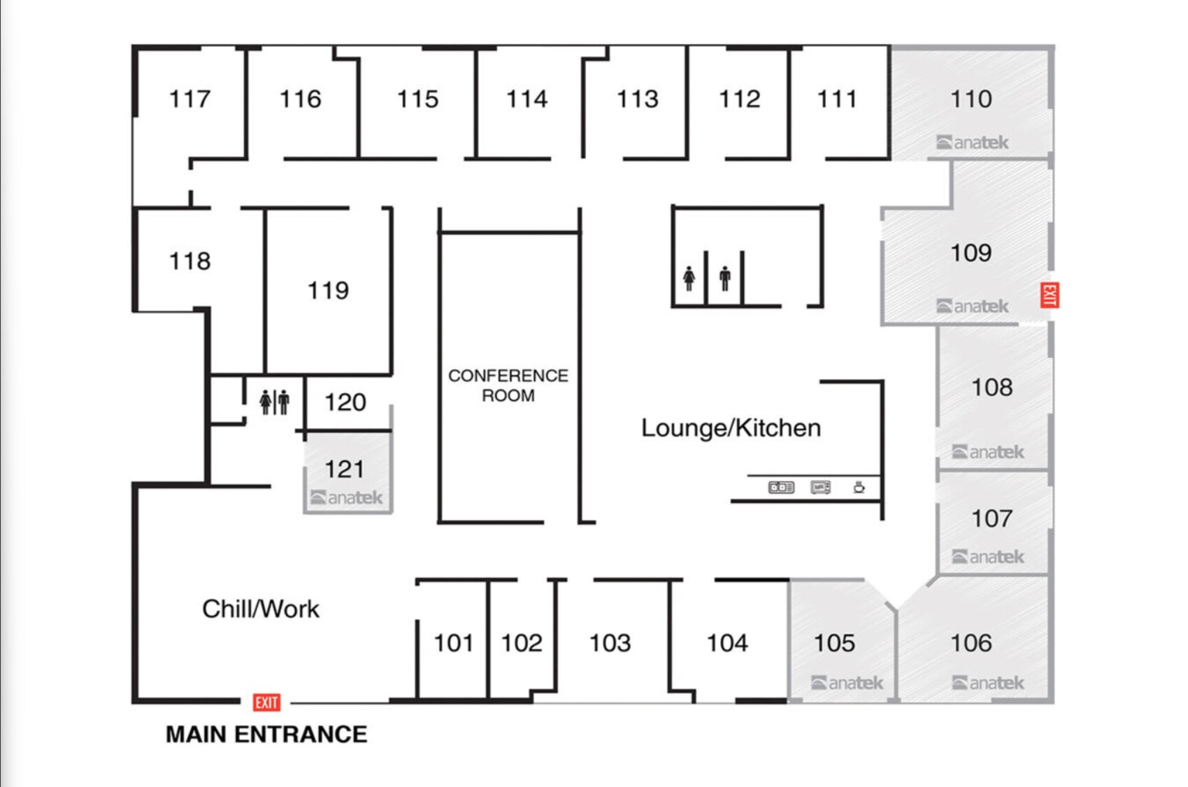 1900 The Exchange SE, Atlanta, GA for lease Floor Plan- Image 1 of 1
