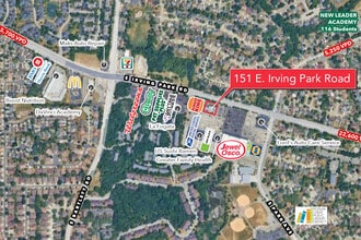 151 E Irving Park Rd, Streamwood, IL - AERIAL  map view