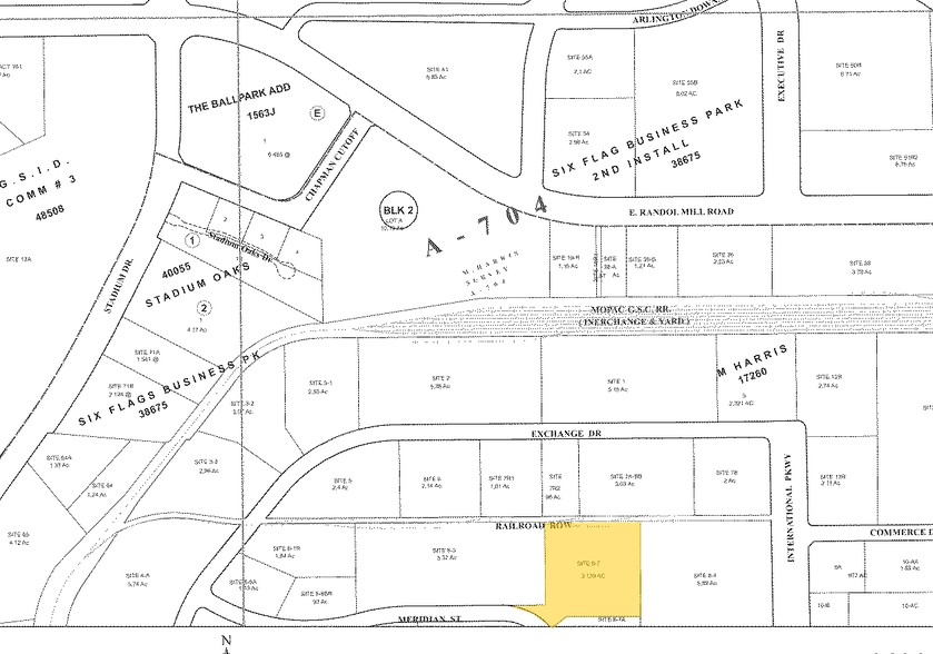 2019-2025 Meridian St, Arlington, TX for lease - Plat Map - Image 3 of 13