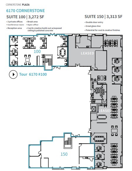 6160 Cornerstone Ct E, San Diego, CA for lease Floor Plan- Image 1 of 1