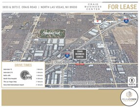 3853 E Craig Rd, North Las Vegas, NV - aerial  map view