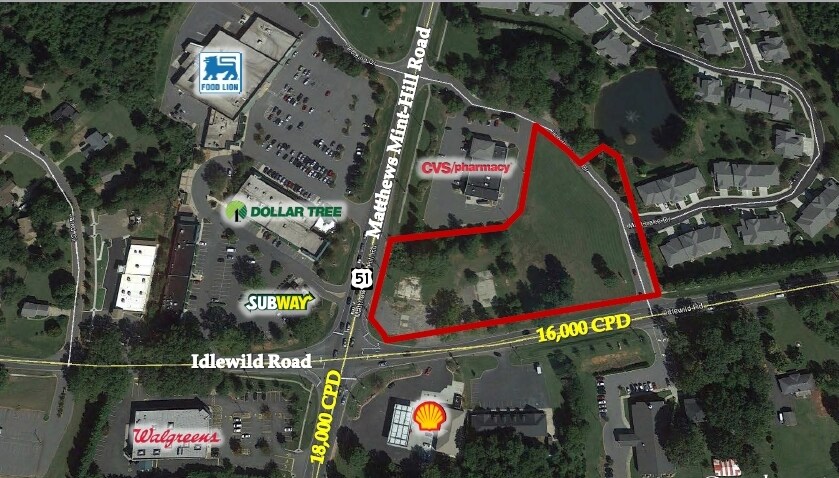 13215 Idlewild Rd, Matthews, NC for sale - Primary Photo - Image 1 of 1