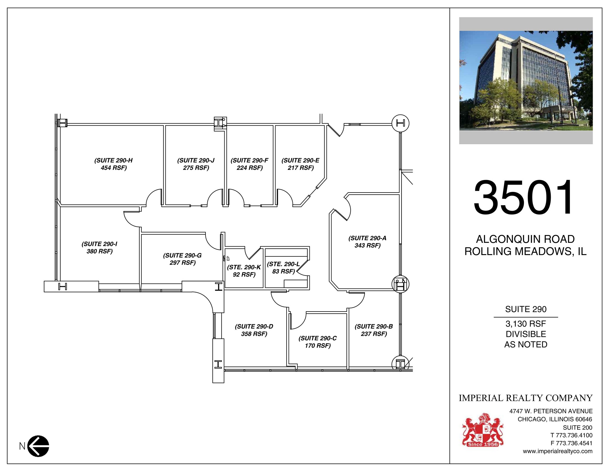 3501 Algonquin Rd, Rolling Meadows, IL for lease Site Plan- Image 1 of 1