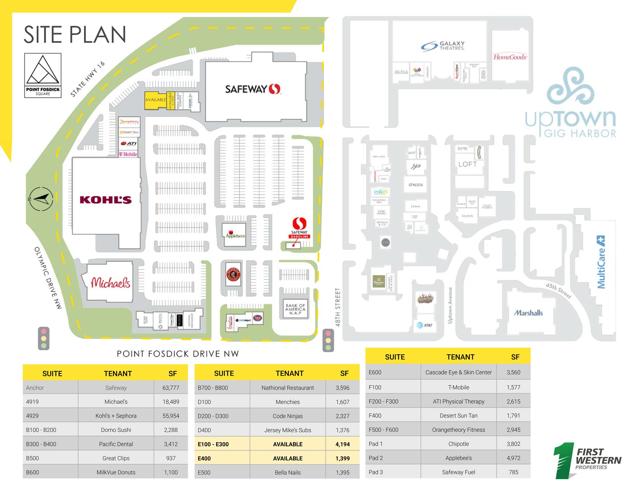 4831 Point Fosdick Dr NW, Gig Harbor, WA for lease Site Plan- Image 1 of 1