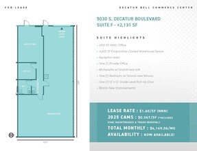 5030 S Decatur Blvd, Las Vegas, NV for lease Floor Plan- Image 1 of 1