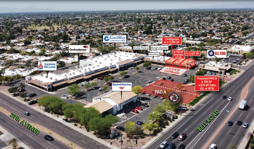 2901-2957 W Bell Rd, Phoenix, AZ for lease - Building Photo - Image 2 of 6