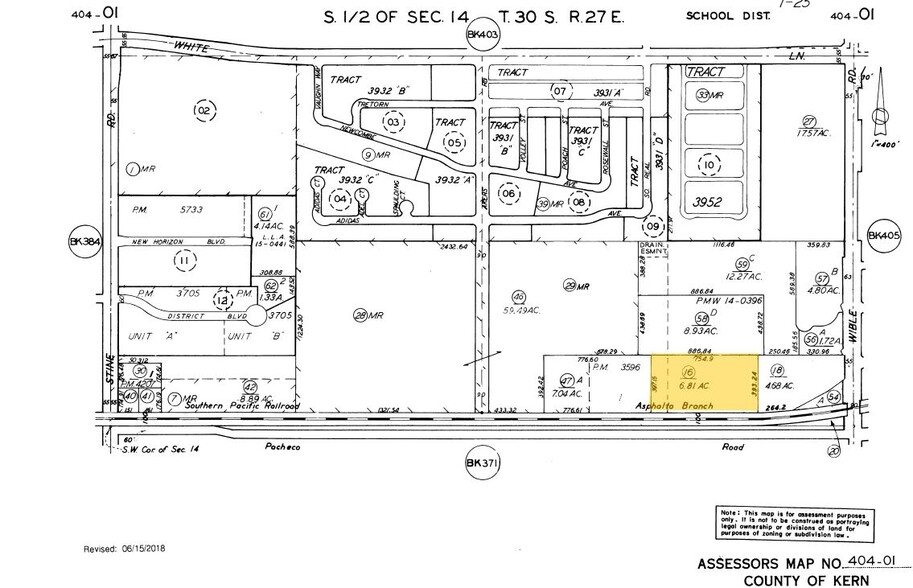 4701 Wible Rd, Bakersfield, CA for lease - Plat Map - Image 1 of 1