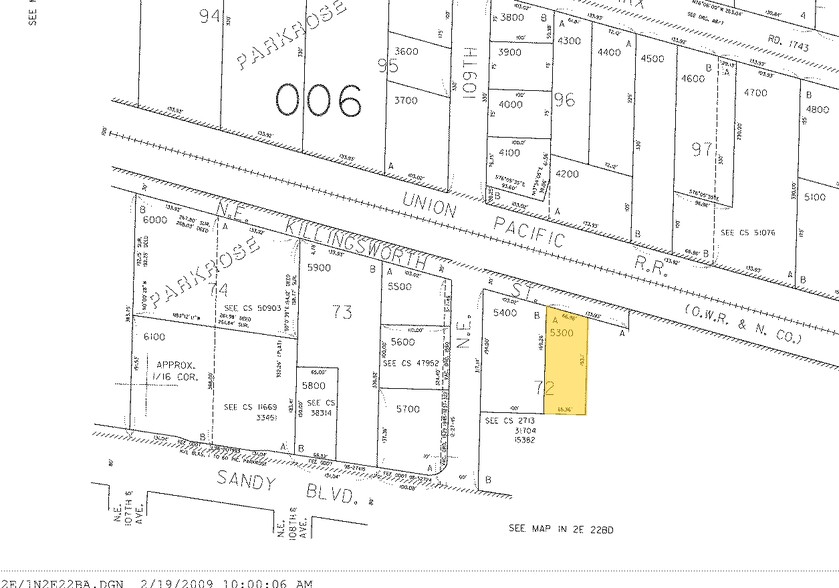 10928 NE Killingsworth St, Portland, OR for sale - Plat Map - Image 2 of 2