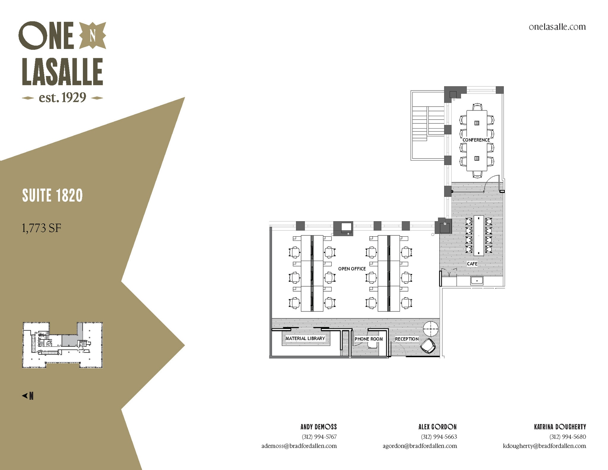 1 N LaSalle St, Chicago, IL for lease Floor Plan- Image 1 of 7