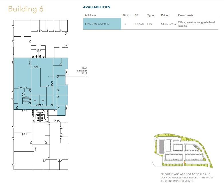 1603-1765 S Main St, Milpitas, CA for lease Floor Plan- Image 1 of 1