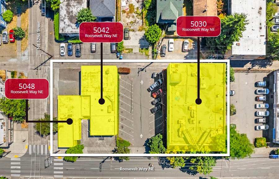 U-District Prime Redevelopment portfolio of 3 properties for sale on LoopNet.com - Aerial - Image 2 of 5