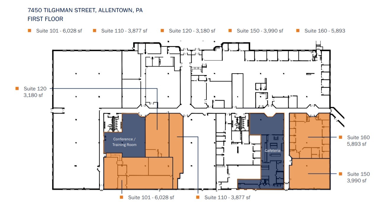 7535 Windsor Dr, Allentown, PA for lease Floor Plan- Image 1 of 1